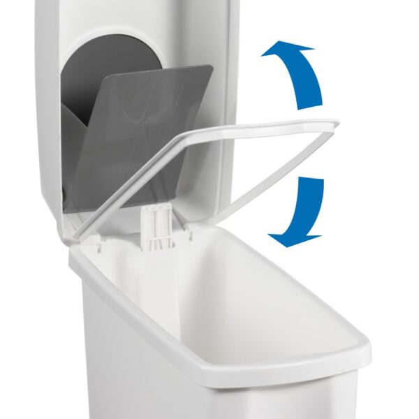 PAPELERA CONTENEDOR HIGIENICO COMPRESERO 17 lts BLANCO - Imagen 2