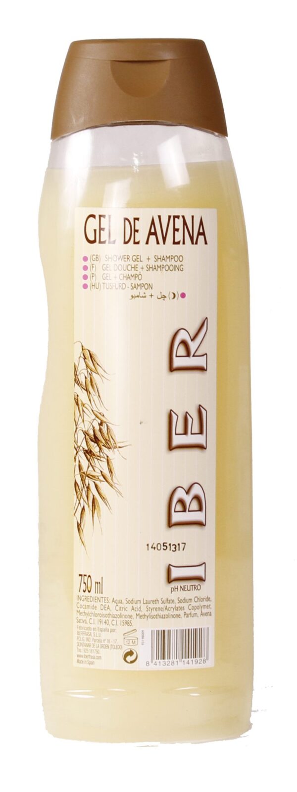 GEL DE AVENA IBER 750ML C.14