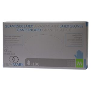 GUANTE LATEX CON POLVO NEW MARK T/G