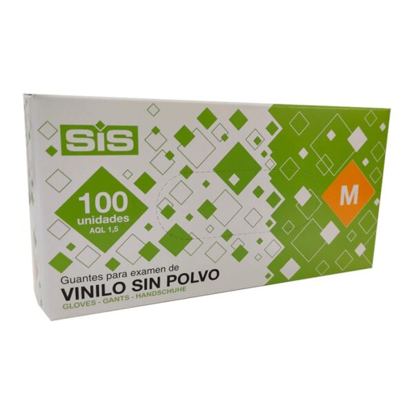 GUANTE VINILO ECO SIN POLVO T/M