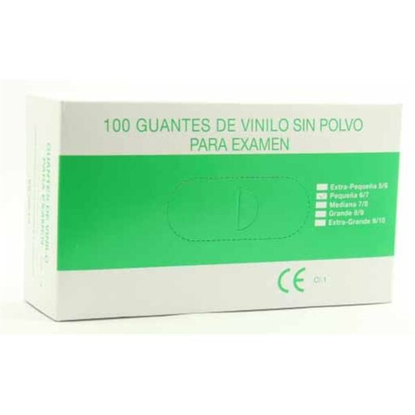 GUANTE VINILO ECO SIN POLVO T/G