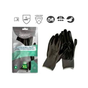GUANTE NITRILO NYLON XL PAQ.12U CAJAS 120UN