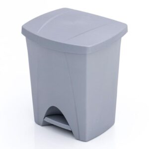 PAPELERA PEDAL 25 lts GRIS