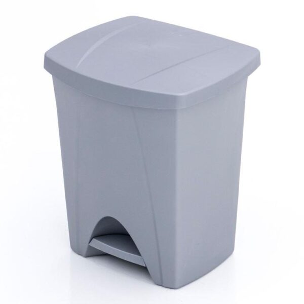 PAPELERA PEDAL 25 lts GRIS