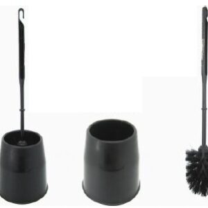 ESCOBILLA WC C/SOPORTE NEGRO