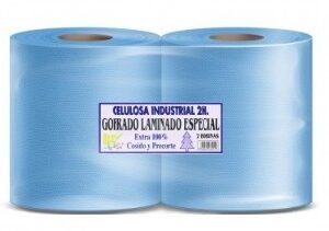 BOBINA TRAPICEL PASTA LAMINADO GOFRADO AZUL 2 UNDS