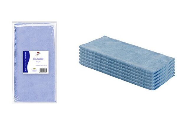 BAYETA MICROFIBRA AZUL (LOTE 6 UNDS)