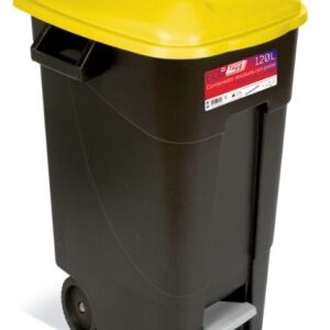 CONTENEDOR TAYG 120 lts AMARILLO C/PEDAL