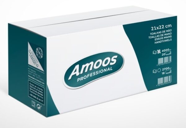 TOALLETA Z 2C AMOOS PROFESSIONAL 200 UND.P20 ECOLABEL