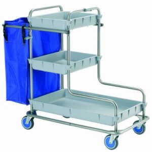CARRO LIMPIEZA ACERO INOX.