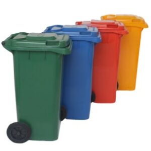 CONTENEDOR BASURA 240 LT. ROJO JM