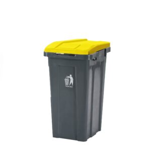CONTENEDOR 50 lts CON TAPA AMARILLA