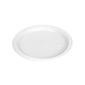 PLATO PLASTICO REUTILIZABLE LLANO 22cm P-50 unds