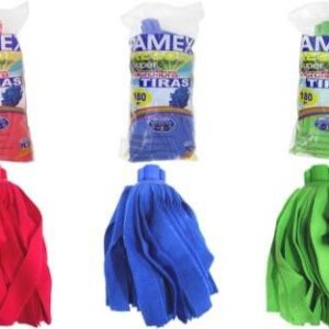 FREGONA SUPER MICROFIBRA PP TIRAS 180 grs.