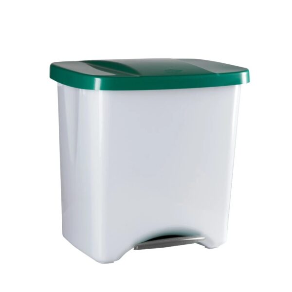 PAPELERA PEDALBIN ECOLOGICO 50L. VERDE
