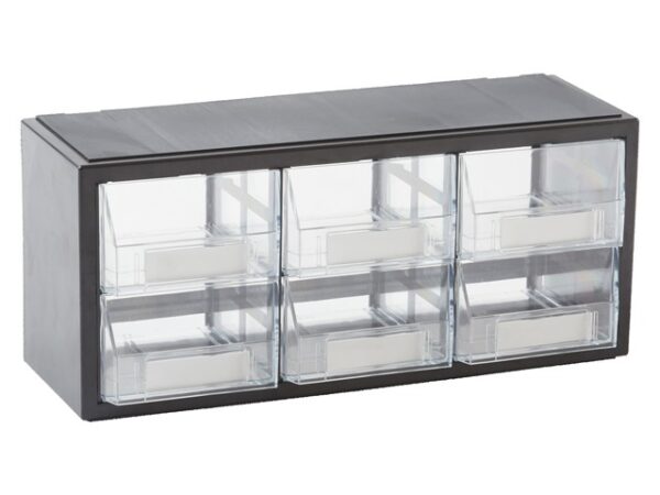 CAJONERA MULTIBOX 6 CAJONES TRANSPARENTE 470x170x205 mm
