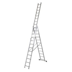 ESCALERA TRANSFORMABLE DE ALUMINIO 3X12 PELDAÑOS