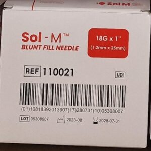 AGUJA CARGA SOL-M 1.2X25 MM 18 G CJ-100