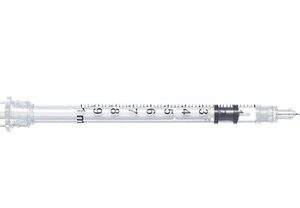 JERINGA INSULINA SEGURIDAD CON AGUJA SOL-CARE 1 ML 29G 0,33MM X12,5MM 100UND.