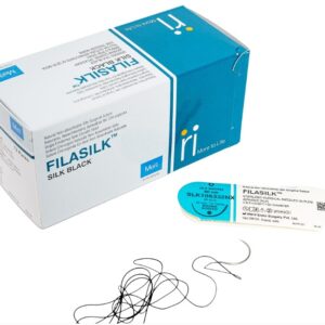 SUTURA FILASILK SEDA 2/0 AGUJA 25MM. ROUND BODY 1/2 CIR 76 CM NEGRA-CAJA 12 UNDS