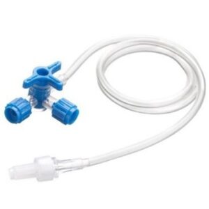 LLAVE 3 VIAS CON ALARGADERA Y LUER LOCK ROTATORIO 25CM CAJA 50 UDS