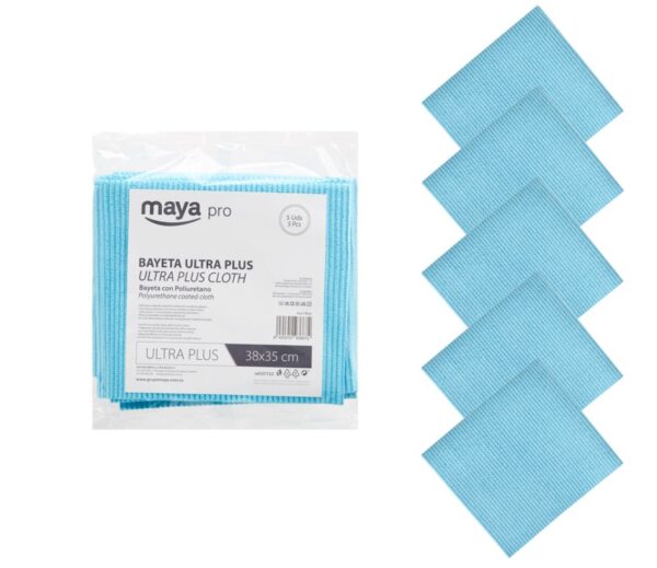 BAYETA ULTRA PLUS 35 X 38 AZUL PACK 5