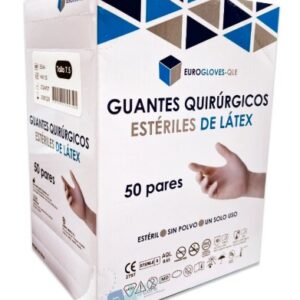 GUANTE QUIRURGICO ESTERIL LATEX SIN POLVO UDX Nº6 CJ-50 PARES