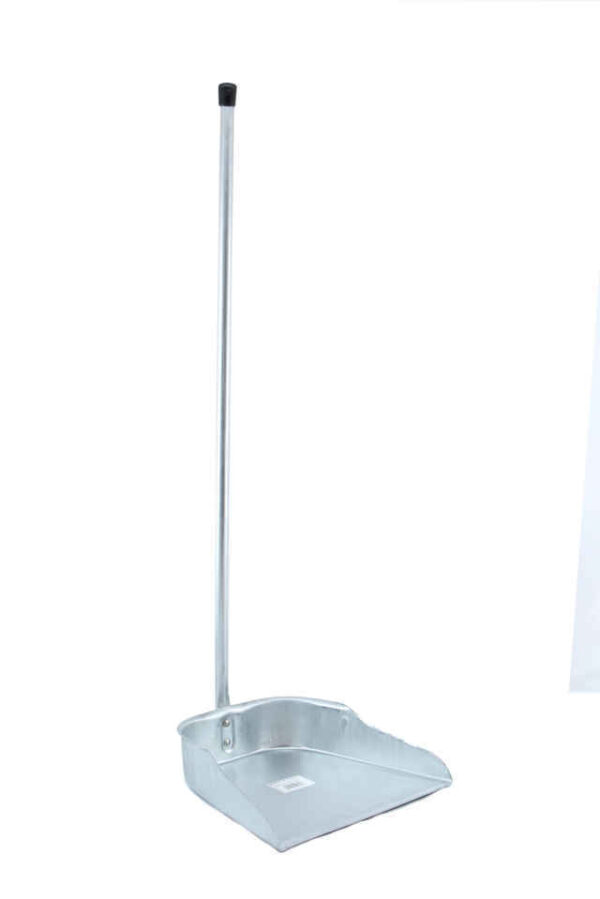 RECOGEDOR C/MANGO ACERO GALVANIZADO UND. C-12