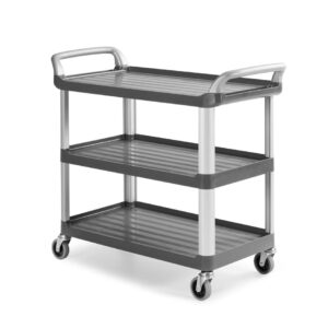 CARRO SHELF 3700E GRIS 3 EST. C/RUEDAS 100ø