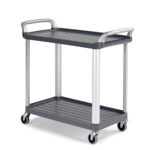 CARRO SHELF 3730E 2 EST. GRIS C/RUEDAS 100ø