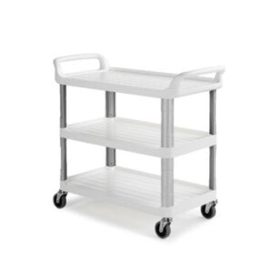 CARRO SHELF 3800WT BLANCO 3 EST. C/RUEDAS 125ø