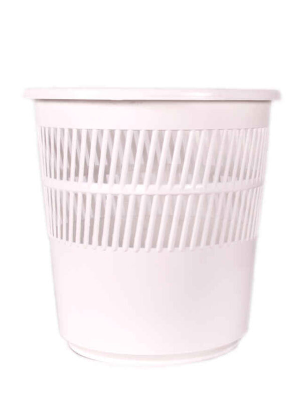 PAPELERA REJILLA GRANDE 16 lts BLANCA