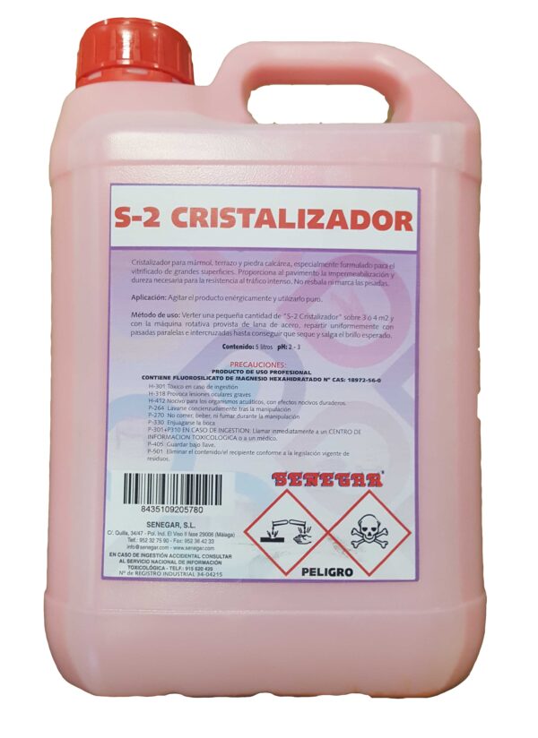 S2 CRISTALIZADOR ROSA 6 KG. SENEGAR
