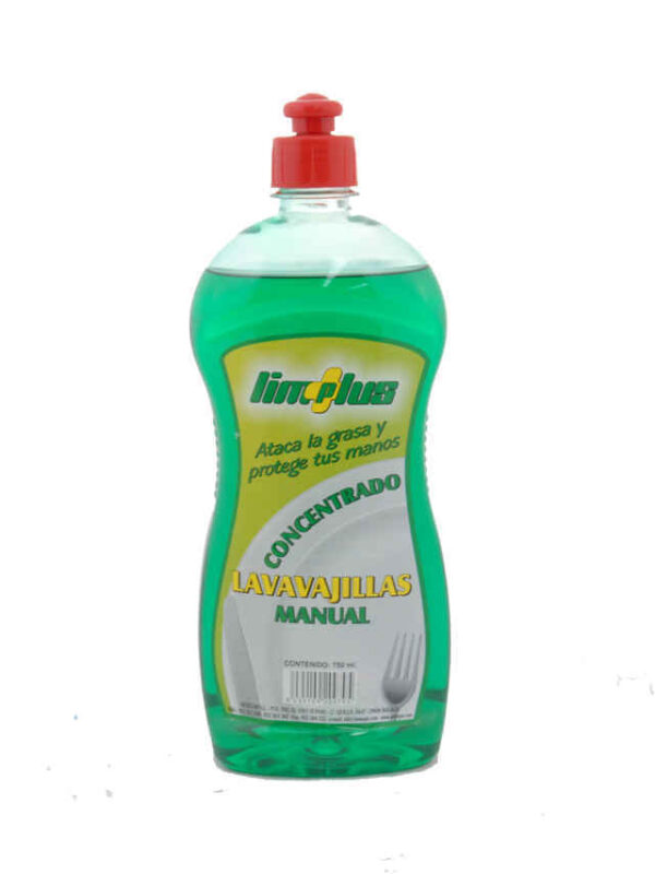 LAVA-VAJILLA MANUAL CONCENTRADO LIMPLUS 750 ML. C/16