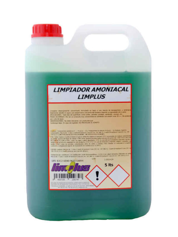 LIMPIADOR AMONIACAL LIMPLUS 5 L. C3