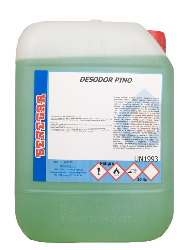 DESODOR PINO SENEGAR 5 LT.