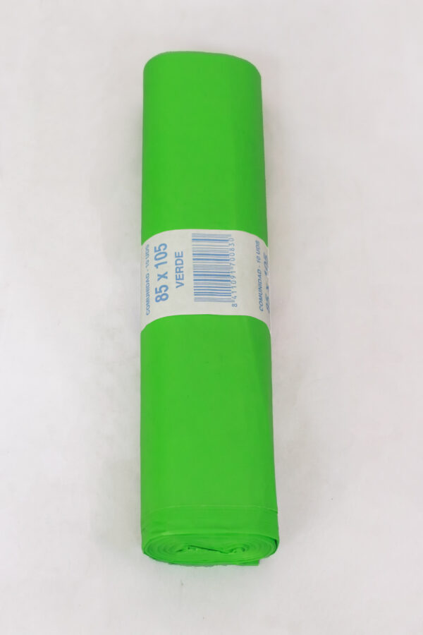 BOLSA BASURA 85X105 VERDE STANDAR R10 C.40 - Imagen 2
