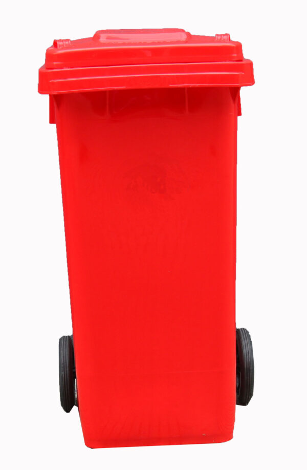 CONTENEDOR BASURA 120 lts ROJO BJ