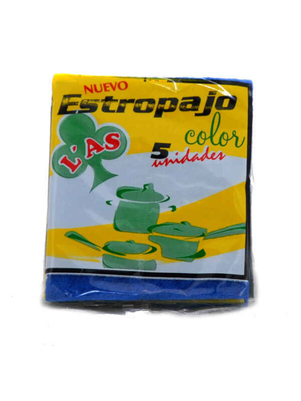 ESTROPAJO LAGIS FIBRA COLORES L-5 UN