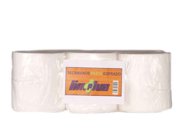 SECAMANOS PASTA GOFRADO LIMPLUS 6 ROLLOS