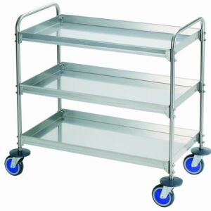 CARRO SERVICIO LOZA INOX 103X59X96 CM