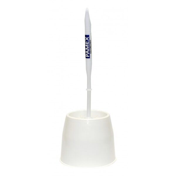ESCOBILLA WC C/SOPORTE BLANCO