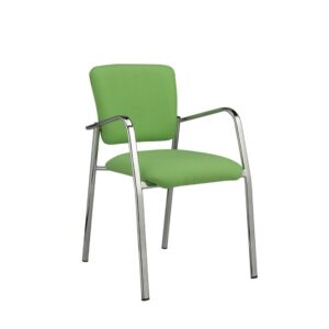 SILLA CONFIDENTE CON BRAZOS METALICOS