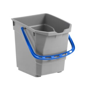 CUBO GRIS 15 lts C/ ASA AZUL