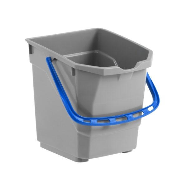 CUBO GRIS 15 lts C/ ASA AZUL