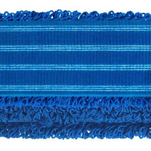 RECAMBIO MOPA MICROFIBRA AZUL CON VELCRO MICRORICCIO 40x10,5cm TTS