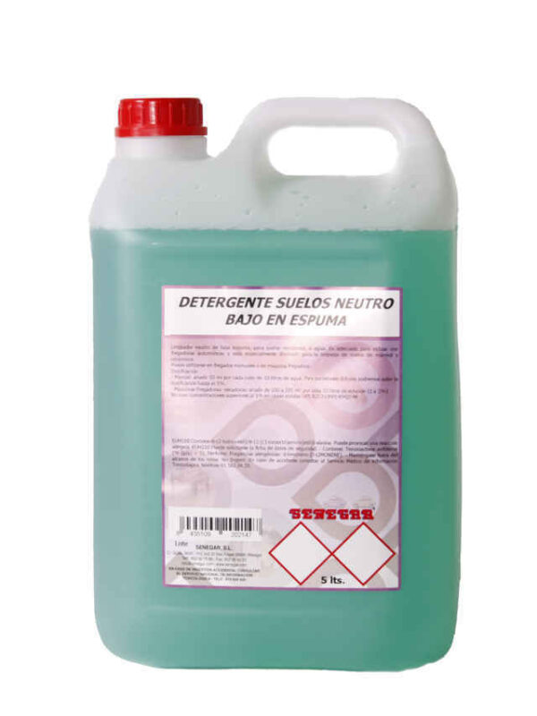 DETERGENTE NEUTRO SUELOS SIN ESPUMA 5 LTS