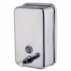 DOSIFICADOR JABON CON PULSADOR 1 LT ACERO SATINADO