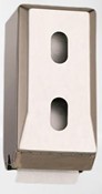 PORTARROLLOS DOBLE ACERO INOX. SATINADO